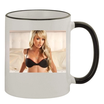 Sara Jean Underwood 11oz Colored Rim & Handle Mug