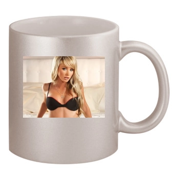 Sara Jean Underwood 11oz Metallic Silver Mug