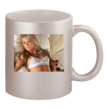 Sara Jean Underwood 11oz Metallic Silver Mug