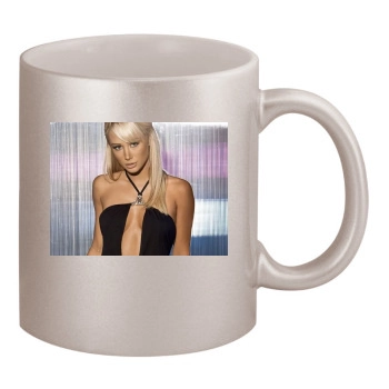 Sara Jean Underwood 11oz Metallic Silver Mug