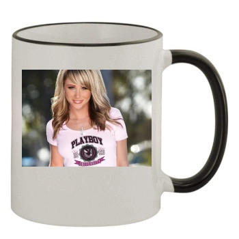 Sara Jean Underwood 11oz Colored Rim & Handle Mug