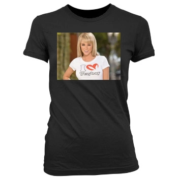 Sara Jean Underwood Women's Junior Cut Crewneck T-Shirt