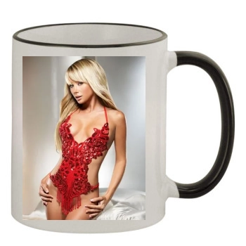 Sara Jean Underwood 11oz Colored Rim & Handle Mug