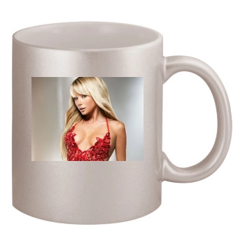 Sara Jean Underwood 11oz Metallic Silver Mug