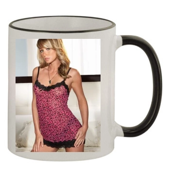 Sara Jean Underwood 11oz Colored Rim & Handle Mug