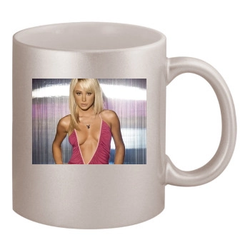 Sara Jean Underwood 11oz Metallic Silver Mug