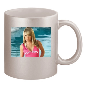 Sara Jean Underwood 11oz Metallic Silver Mug