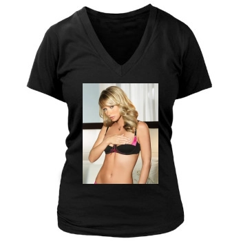 Sara Jean Underwood Women's Deep V-Neck TShirt