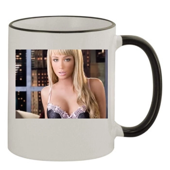 Sara Jean Underwood 11oz Colored Rim & Handle Mug