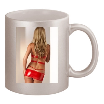 Sara Jean Underwood 11oz Metallic Silver Mug