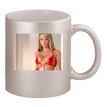 Sara Jean Underwood 11oz Metallic Silver Mug