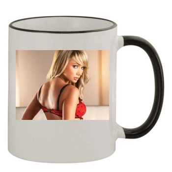 Sara Jean Underwood 11oz Colored Rim & Handle Mug