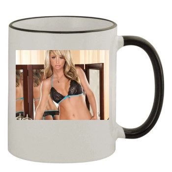 Sara Jean Underwood 11oz Colored Rim & Handle Mug