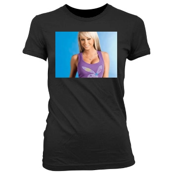 Sara Jean Underwood Women's Junior Cut Crewneck T-Shirt