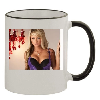 Sara Jean Underwood 11oz Colored Rim & Handle Mug