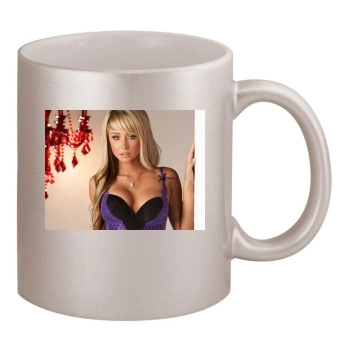 Sara Jean Underwood 11oz Metallic Silver Mug