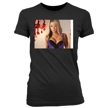 Sara Jean Underwood Women's Junior Cut Crewneck T-Shirt