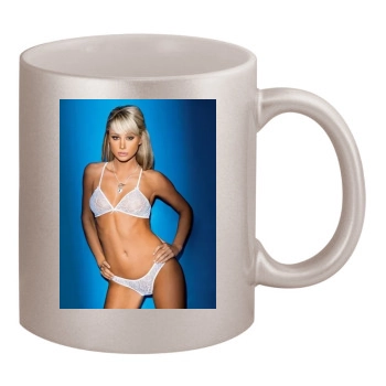 Sara Jean Underwood 11oz Metallic Silver Mug