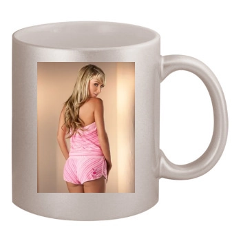 Sara Jean Underwood 11oz Metallic Silver Mug