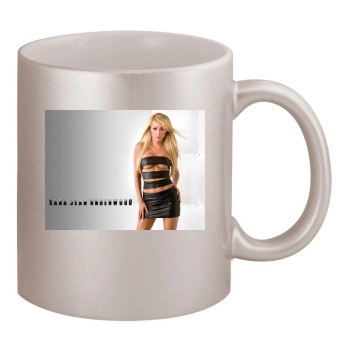 Sara Jean Underwood 11oz Metallic Silver Mug