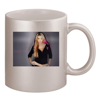 Sara Jean Underwood 11oz Metallic Silver Mug