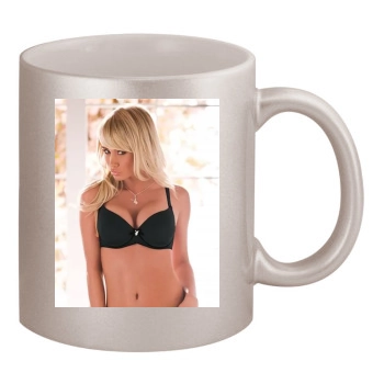 Sara Jean Underwood 11oz Metallic Silver Mug