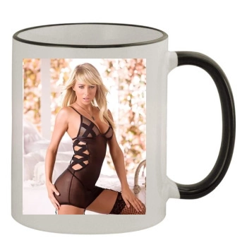 Sara Jean Underwood 11oz Colored Rim & Handle Mug