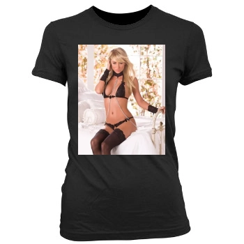 Sara Jean Underwood Women's Junior Cut Crewneck T-Shirt