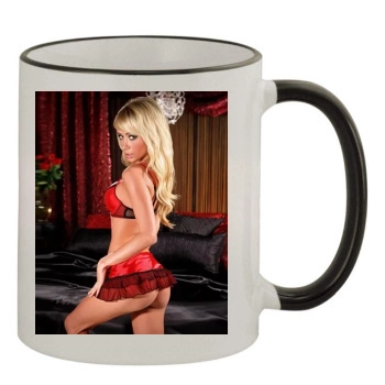 Sara Jean Underwood 11oz Colored Rim & Handle Mug