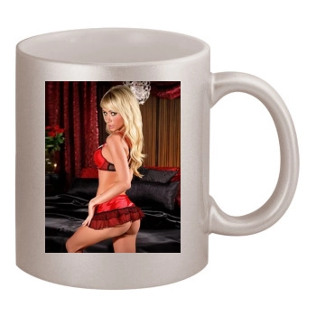 Sara Jean Underwood 11oz Metallic Silver Mug