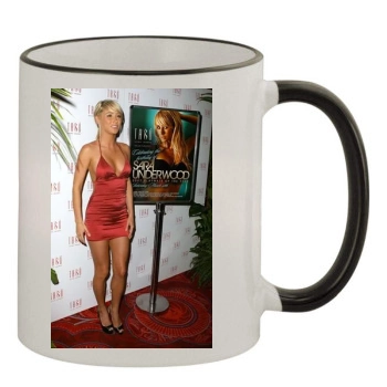 Sara Jean Underwood 11oz Colored Rim & Handle Mug