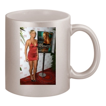 Sara Jean Underwood 11oz Metallic Silver Mug