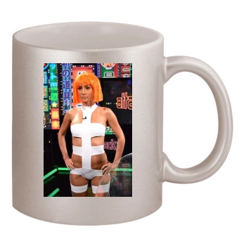 Sara Jean Underwood 11oz Metallic Silver Mug