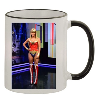 Sara Jean Underwood 11oz Colored Rim & Handle Mug