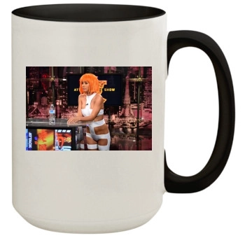 Sara Jean Underwood 15oz Colored Inner & Handle Mug