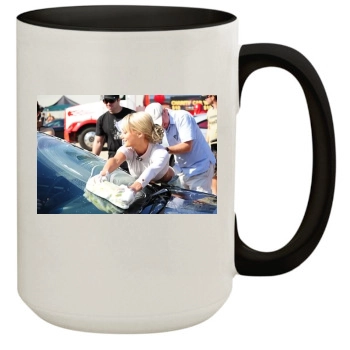 Sara Jean Underwood 15oz Colored Inner & Handle Mug