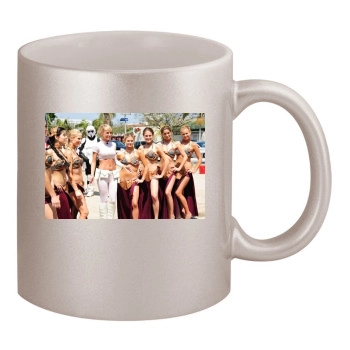 Sara Jean Underwood 11oz Metallic Silver Mug