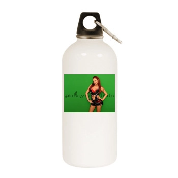 The Pussycat Dolls White Water Bottle With Carabiner