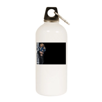 The Pussycat Dolls White Water Bottle With Carabiner