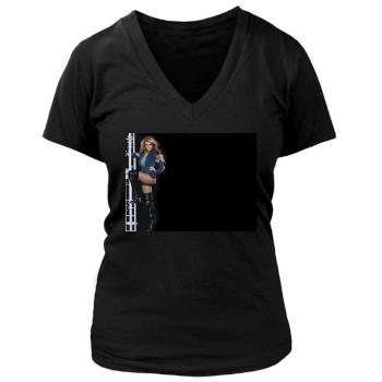 The Pussycat Dolls Women's Deep V-Neck TShirt