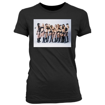 The Pussycat Dolls Women's Junior Cut Crewneck T-Shirt