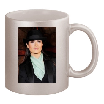 Salma Hayek 11oz Metallic Silver Mug