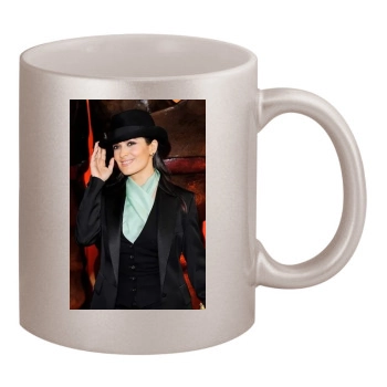 Salma Hayek 11oz Metallic Silver Mug