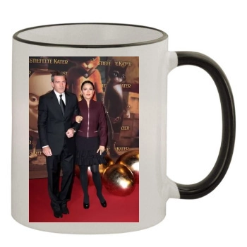 Salma Hayek 11oz Colored Rim & Handle Mug