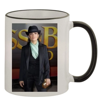 Salma Hayek 11oz Colored Rim & Handle Mug