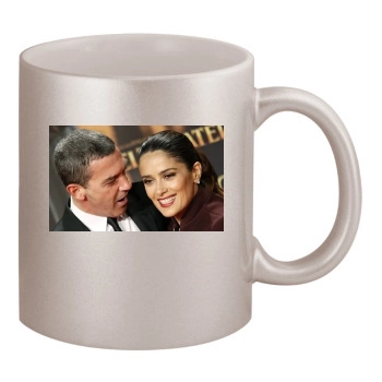 Salma Hayek 11oz Metallic Silver Mug