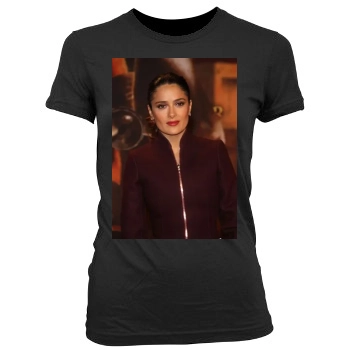 Salma Hayek Women's Junior Cut Crewneck T-Shirt