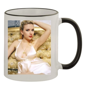 Scarlett Johansson 11oz Colored Rim & Handle Mug