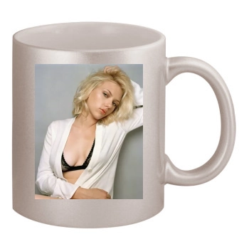 Scarlett Johansson 11oz Metallic Silver Mug