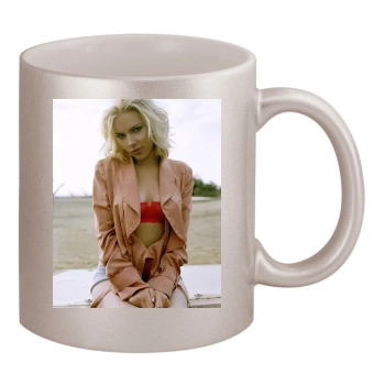 Scarlett Johansson 11oz Metallic Silver Mug